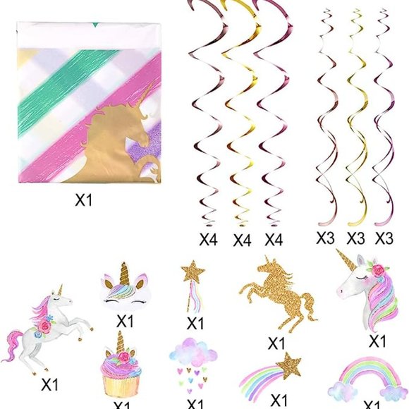 NEW Unicorn Party Decorations - Picture 3 of 7